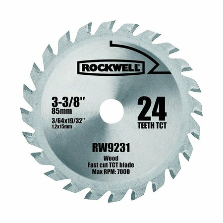 WORX/ROCKWELL SAW BLADE 3-3/8 in. 24T RW9231